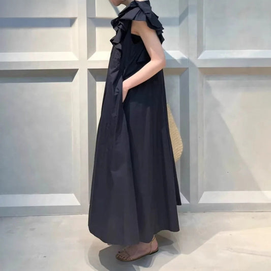 Kuzuwata Vintage Moda Literary Ruffles Dress - Écru Doux