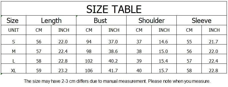 Size Table