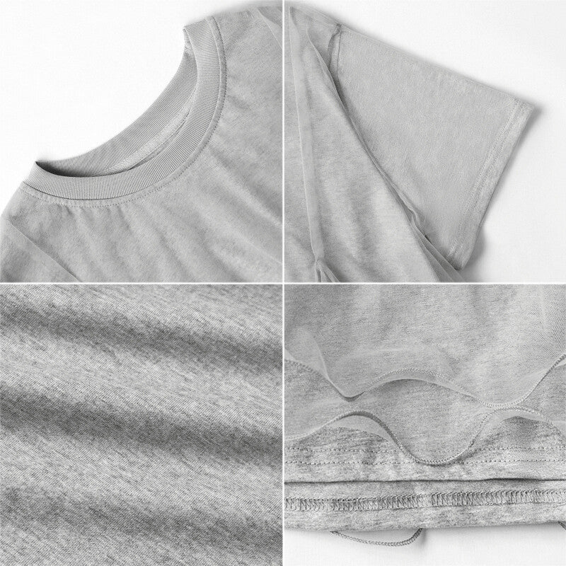 Tulle Docking T-Shirt | Double Frill Peplum Cotton Top -  Écru Doux