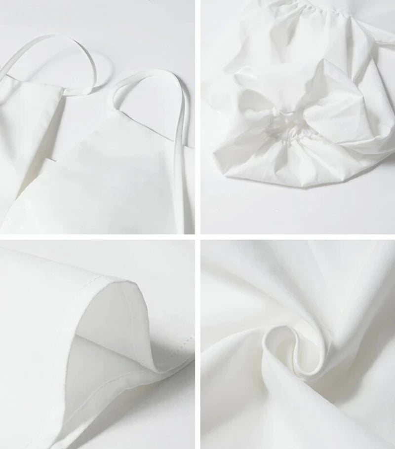 Vintage Puff Sleeve Blouse | Spring Summer Lace-Up -  Écru Doux