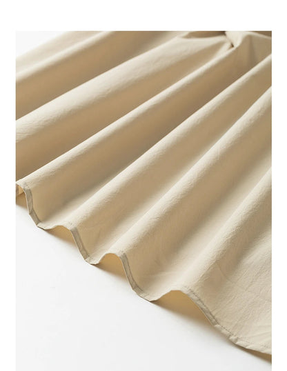 TOYOUTH Elegant Dress 2025 | Summer O-Neck Midi Style -  Écru Doux