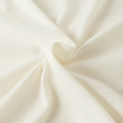 Ruffled Patchwork Lantern Short Sleeve Vintage Blouse - Écru Doux