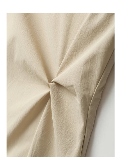 TOYOUTH Elegant Dress 2025 | Summer O-Neck Midi Style -  Écru Doux