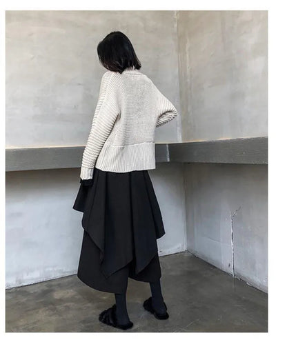 Women's Gothic Irregular Long Culottes Skirts