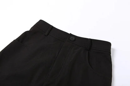 Midi Dark Grunge Tag Split Mall Gothic Punk High Raise Slim Long Skirt