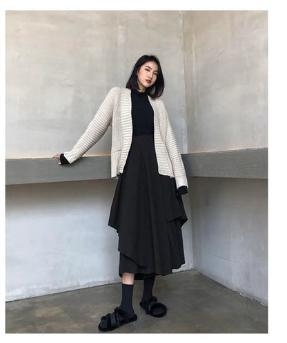 Women's Gothic Irregular Long Culottes Skirts