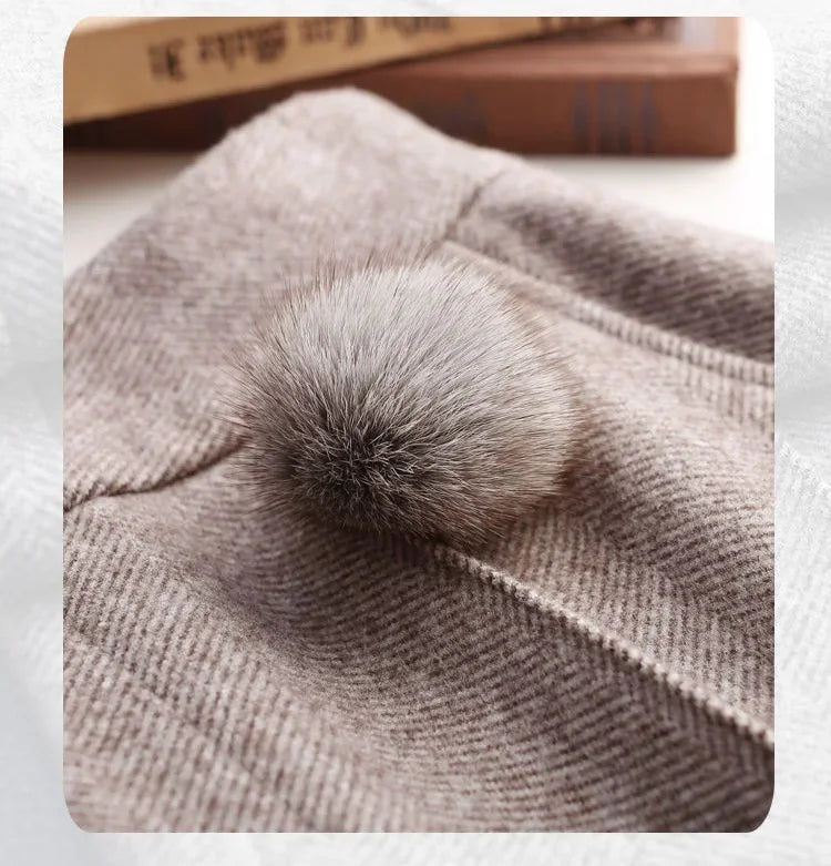 Autumn / Winter Woollen Wide Leg Ankle Length Pants