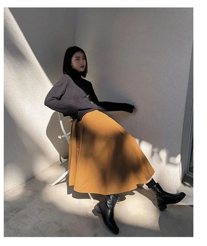 Women's Gothic Irregular Long Culottes Skirts