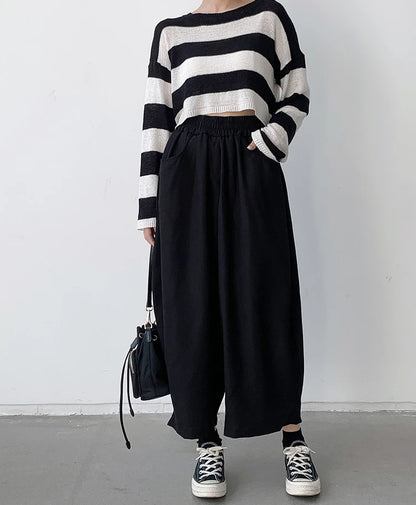 Korean Casual Harem Pantalones Baggy Bloomers Style Sweatpants